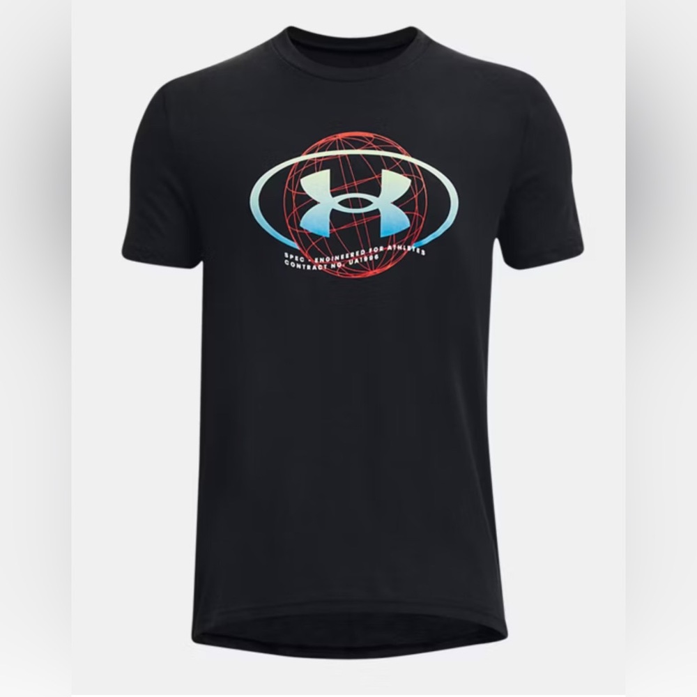 Under Armour Black Graphic orbit logo T-Shirt